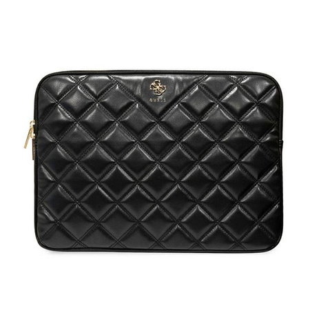 Guess Quilted 4G Sleeve - pouzdro na 13" / 14" notebook (černé)