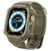 Spigen Rugged Armor Pro - Armband mit Gehäuse für Apple Watch Ultra 49 mm (Vintage Khaki)