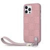 Moshi Altra - tok levehető zsinórral iPhone 13 Pro Max (antibakteriális NanoShield™) (rózsaszín)