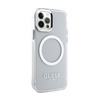 Guess Metal Outline MagSafe - iPhone 12 / iPhone 12 Pro Case (clear / silver)