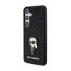 Karl Lagerfeld Fixed Glitter Ikonik Logo Metal Pin - Samsung Galaxy S24+ Gehäuse (schwarz)