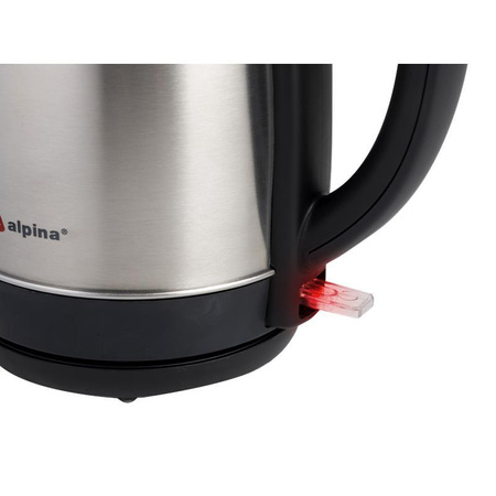 LARGE 1.7 L STEEL ELECTRIC Kettle, with Stand, Alpina, 1850-2200W