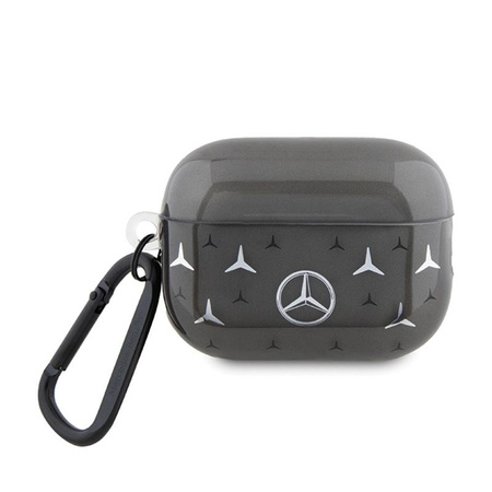 Mercedes Large Star Pattern - AirPods Pro 2 Gehäuse (schwarz) 