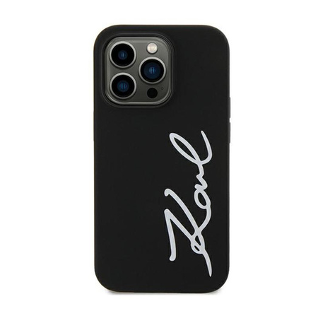 Karl Lagerfeld Silicone Signature - Coque iPhone 11 (Noir)