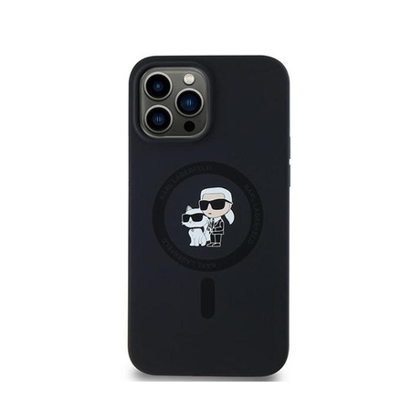Karl Lagerfeld Silicone Karl & Choupette MagSafe - Hülle für iPhone 13 Pro Max (schwarz)