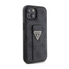 Guess Grip Stand 4G Triangle Strass Logo - iPhone 15 Case (black)
