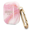 Guess Márvány Est. - Airpods tok (rózsaszín)