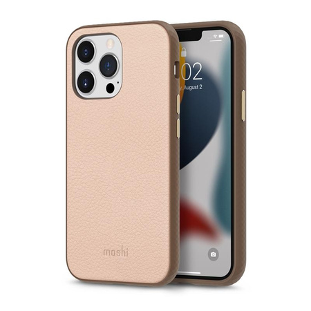 Moshi Overture - Étui 3-en-1 avec coque à rabat iPhone 13 Pro (NanoShield™ antibactérien) (Luna Pink)