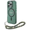 Guess IML Glitter gyöngyház szíjjal MagSafe - iPhone 16 Pro Max tok (zöld)