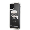 Karl Lagerfeld Iconic Glitter - iPhone 11 Pro Tasche (Schwarz)