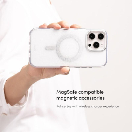 Moshi iGlaze MagSafe - Coque pour iPhone 16 Pro Max (Mist White)