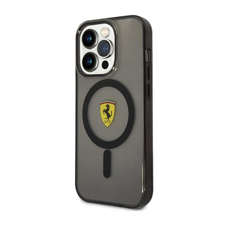 Ferrari Translucent MagSafe - pouzdro pro iPhone 14 Pro (černé)