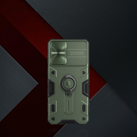 Nillkin CamShield Armor - Samsung Galaxy S21+ tok kamerafedéllel (fekete)