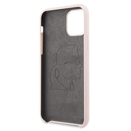 Karl Lagerfeld Fullbody Silicone Iconic - Etui iPhone 11 (Pink)