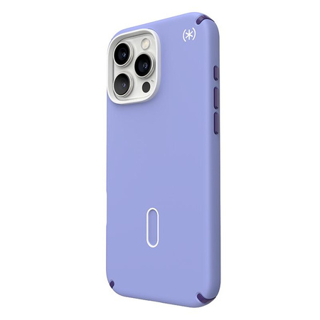 Speck Presidio2 Pro ClickLock e MagSafe - Custodia per iPhone 16 Pro Max (Lavanda futura / Viola cassis / Bianco)