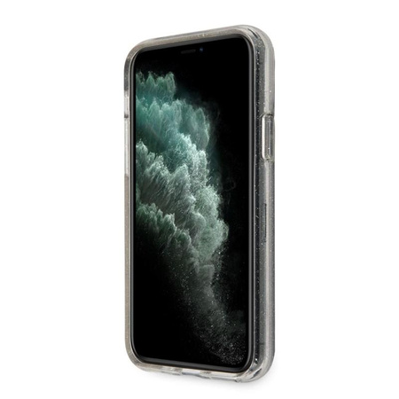 Guess Glitter tok - iPhone 11 Pro Max tok (ezüst)