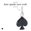 Brelok Kate Spade New York do AirTag – czarny, z logo marki, eleganckie wykończenie