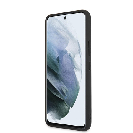 Karl Lagerfeld Saffiano Ikonik Patch - pouzdro pro Samsung Galaxy S22 (stříbrné)