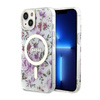 Guess Flower MagSafe - iPhone 14 Case (Transparent)