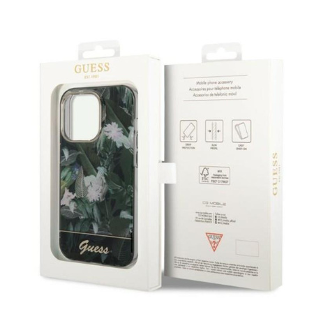 Pouzdro Guess Jungle - Pouzdro pro iPhone 14 Pro Max (zelené)