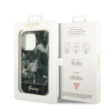 Guess Jungle Case - iPhone 14 Pro Tasche (grün)
