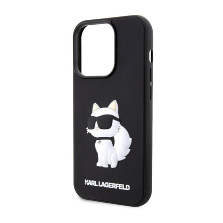 Karl Lagerfeld 3D Rubber NFT Choupette - pouzdro pro iPhone 14 Pro Max (černé)