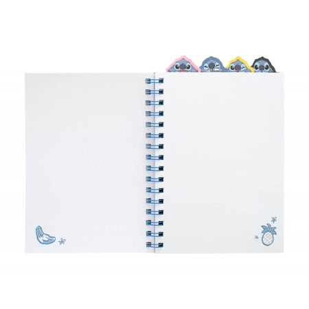 ZESZYT A5 STITCH W KROPKI DLA DZIECI Disney NOTATNIK Z PRZEKŁADKAMI