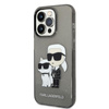 Karl Lagerfeld IML Glitter NFT Karl & Choupette - iPhone 14 Pro Tasche (schwarz)