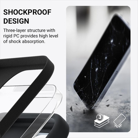 Crong Color Cover Magnetic - iPhone 16 MagSafe Case (Black)