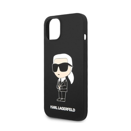 Karl Lagerfeld Silicone NFT Ikonik - Etui iPhone 14 Plus (czarny)