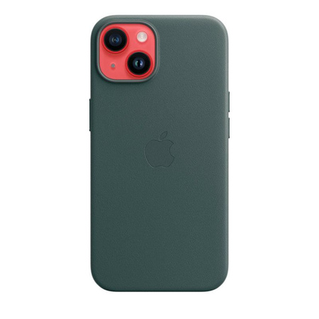 Apple Leather Case - Leather Case with MagSafe for iPhone 14 (forest green)