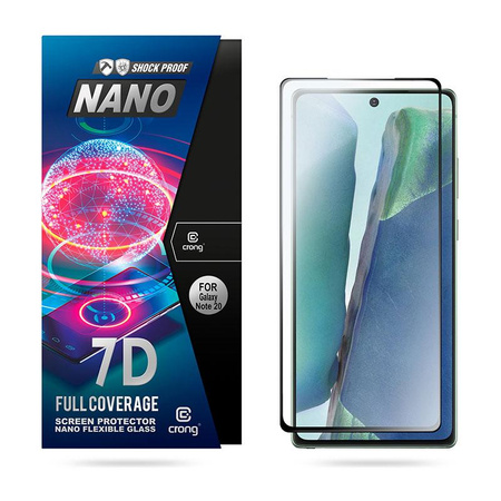 Crong 7D Nano Flexible Glass - Törésálló 9H hibrid üveg a Samsung Galaxy Note 20 teljes képernyőjéhez