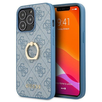 Guess 4G Ring Case - iPhone 13 Pro Tasche (blau)