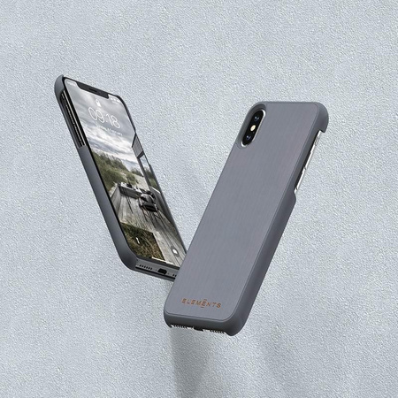 Nordic Elements Original Gefion - Coque en bois pour iPhone Xs Max (Gris moyen)