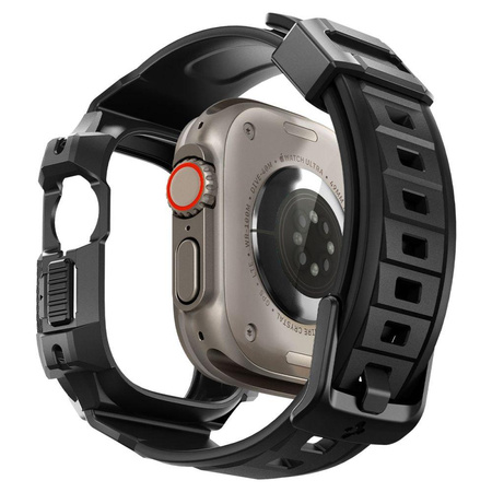 Spigen Rugged Armor Pro - Řemínek s pouzdrem pro Apple Watch Ultra 49 mm (Černá)