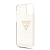 Guess Solid Glitter Triangle - Coque iPhone 11 Pro (Or)