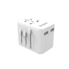 Energizer Ultimate - Adaptateur de voyage EU / US / AU / UK + 2x USB-A & USB-C certifié MFi (Blanc)