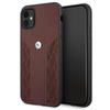 BMW Leather Curve Perforate HC - Étui pour iPhone 11 (rouge)