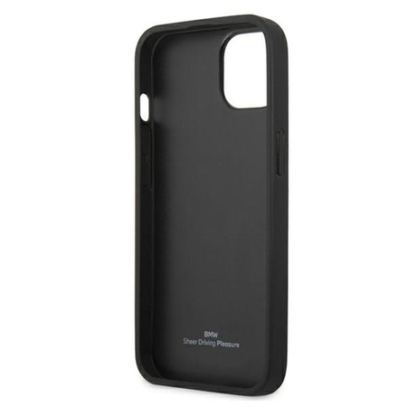 BMW Leather Curve Perforate HC - Etui pour iPhone 13 mini (noir)