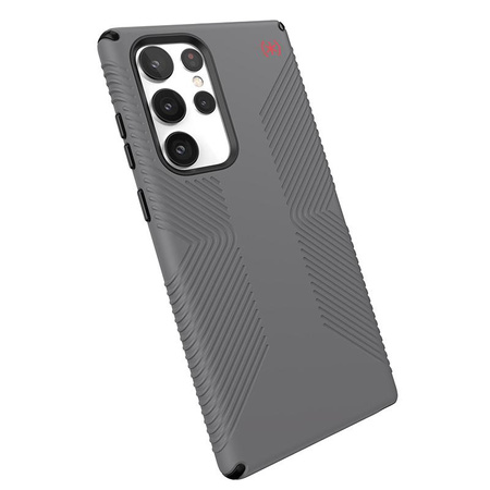 Speck Presidio2 Grip - Samsung Galaxy S22 Ultra Case with MICROBAN Coating (Graphite Grey/Black)