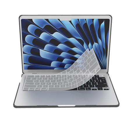 Case-Mate Snap-On Hardshell - MacBook Air 15" M2 (2023) étui avec recouvrement du clavier (Smoke)