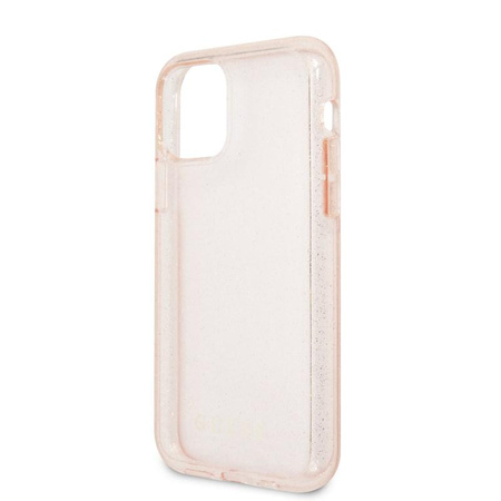 Guess Glitter Case - Etui iPhone 11 (Pink)