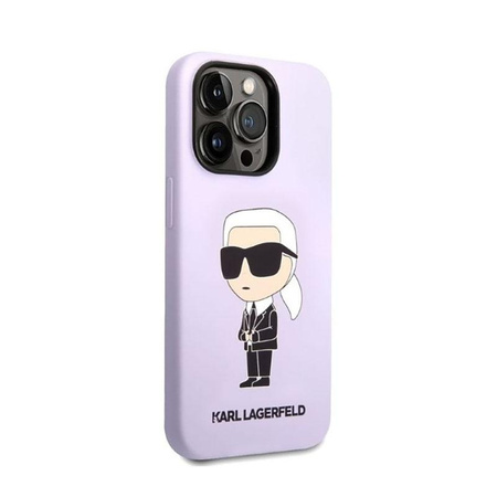 Karl Lagerfeld Silicone NFT Ikonik - Coque iPhone 14 Pro Max (violet)