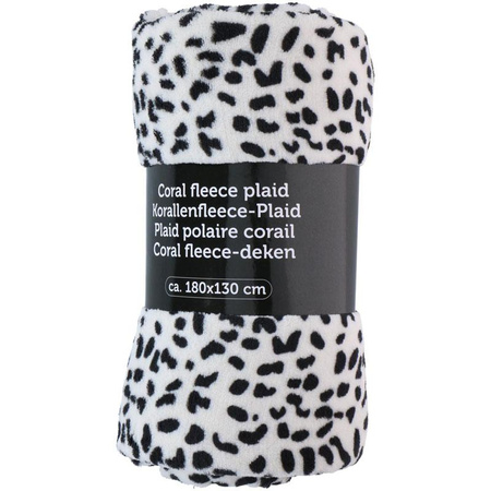 Fleece blanket 180x130cm (white panther)