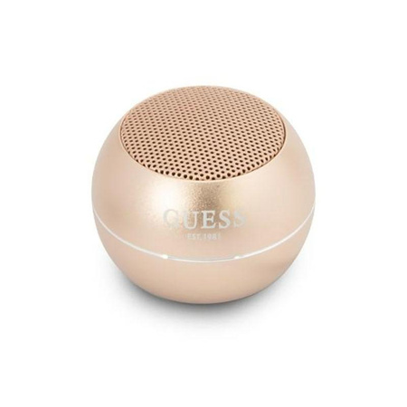 Guess Mini Bluetooth Speaker 3W 4H - Bluetooth 5.0 Speaker (Gold)