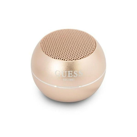 Guess Mini Haut-parleur Bluetooth 3W 4H - Haut-parleur Bluetooth 5.0 (Or)
