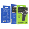 Borofone - 2x USB car charger, black