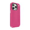 Speck Presidio2 Grip - Rutschfestes Gehäuse für iPhone 14 Pro (Digitalpink / Blossompink / Weiß)
