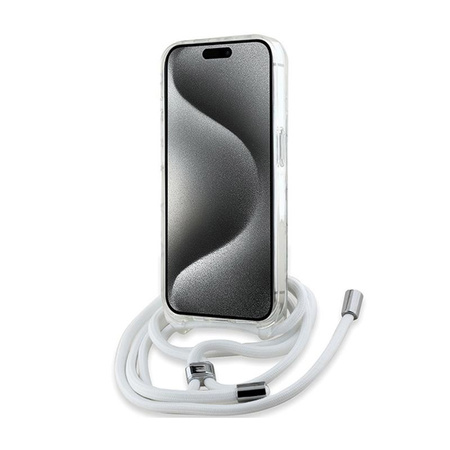 Karl Lagerfeld Crossbody IML Karl Head MagSafe - pouzdro pro iPhone 15 Pro Max (průhledné)