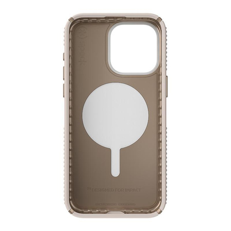 Speck Presidio2 Grip ClickLock & Magsafe - iPhone 15 Pro Max Case (Bleached Bone / Heirloom Gold / Hazel Brown)